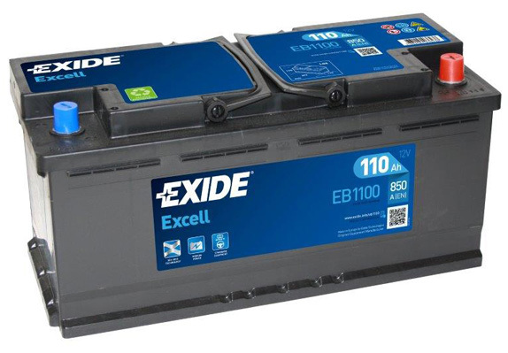 Autobatéria EXIDE Excell 110Ah, 850A, 12V, EB1100 (EB1100)